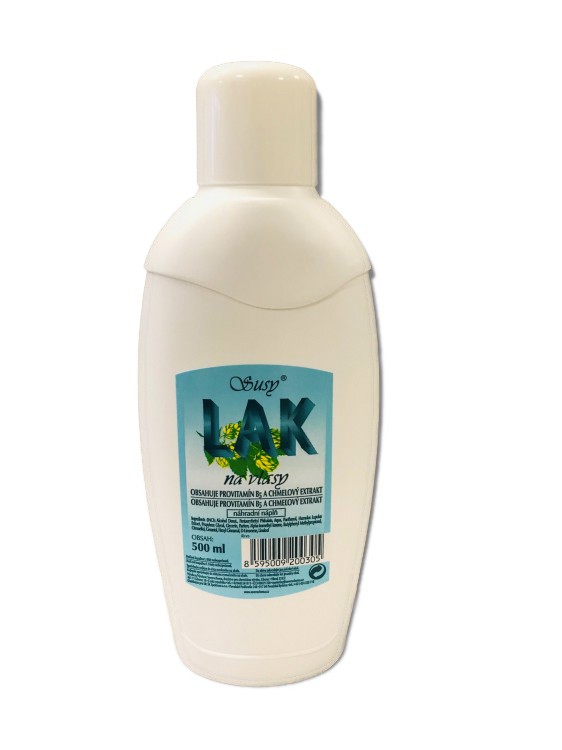 Lak Susy náhradní nalévací 500ml | Kosmetické a dentální výrobky - Vlasové kosmetika - Laky, gely a pěnová tužidla na vlasy Lak Susy náhradní nalévací 500ml | Kosmetické a dentální výrobky - Vlasové kosmetika - Laky, gely a pěnová tužidla na vlasy